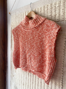 Orange Crop Sweater Top