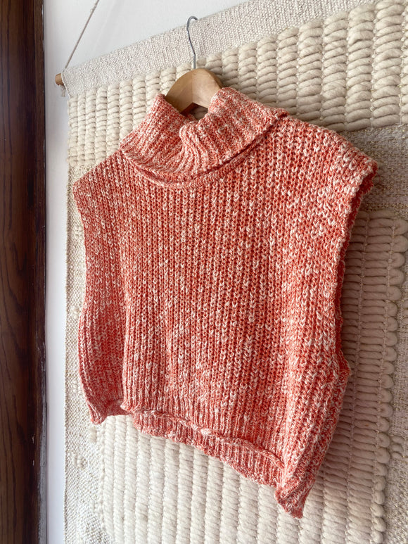 Orange Crop Sweater Top