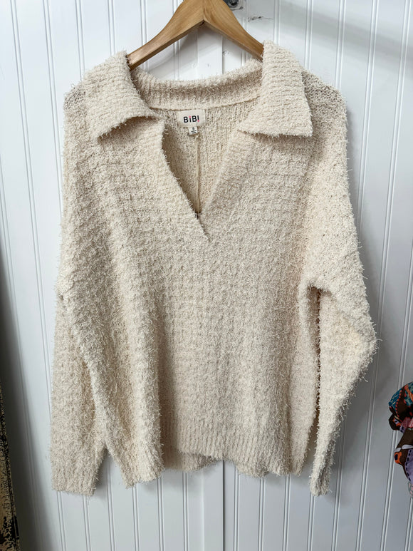 Oatmeal Collared Sweater