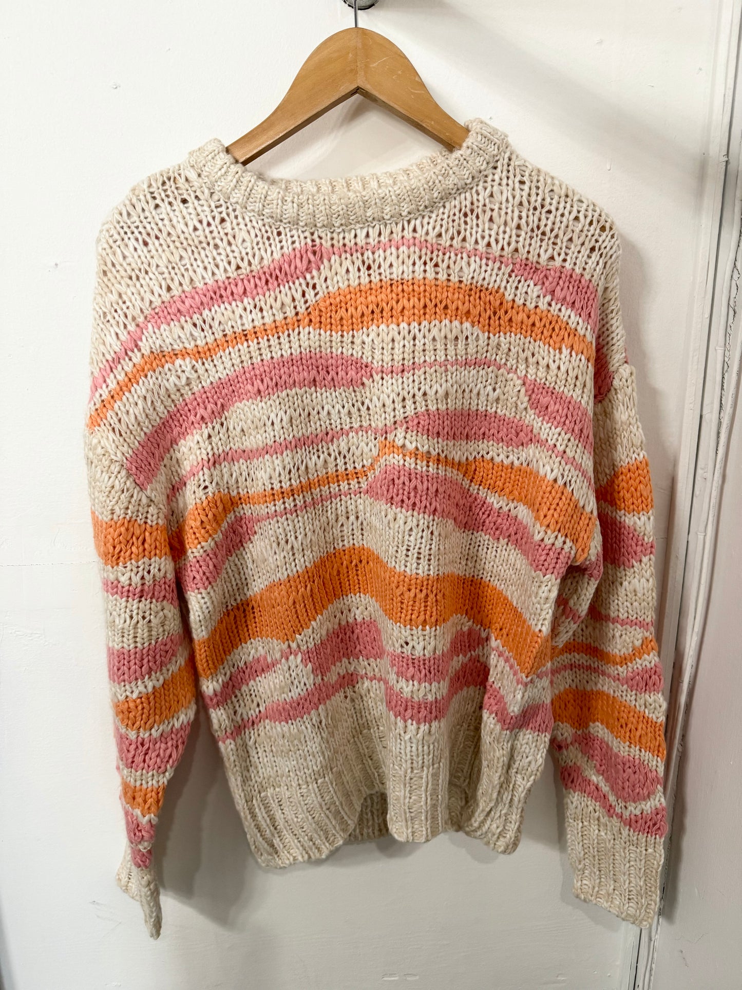 Mango Stripe Knit Sweater