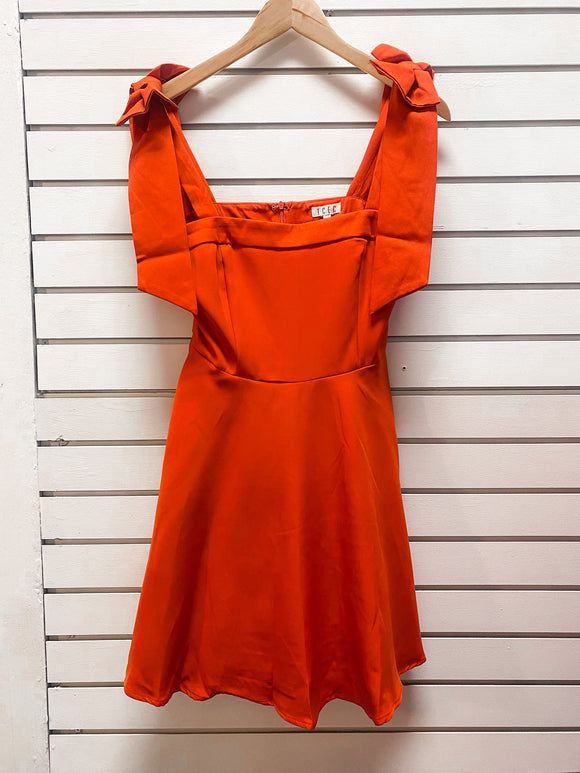 Orange Bow Dress