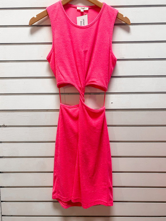 Hot Pink Terry Cover Up