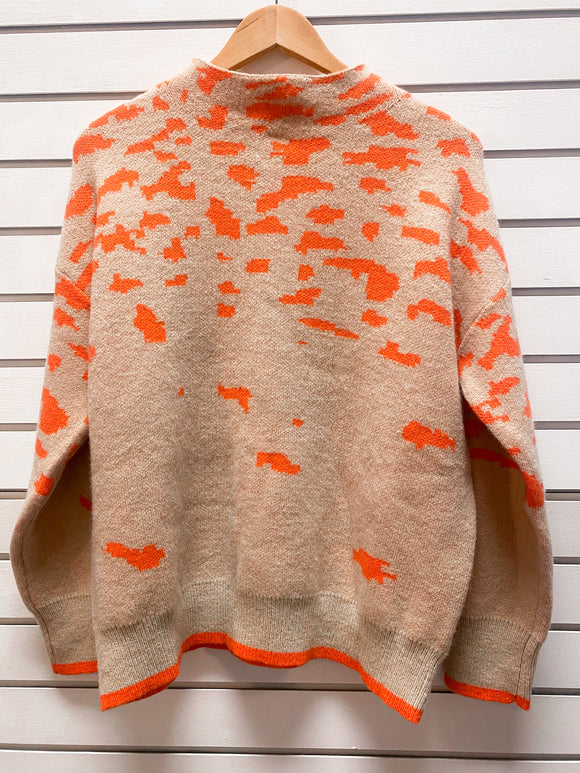 Orange Spot Sweater