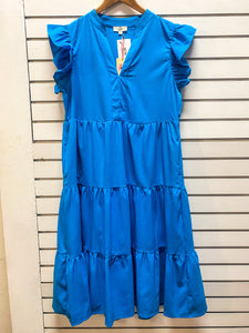 Cobalt Blue Tier Dress