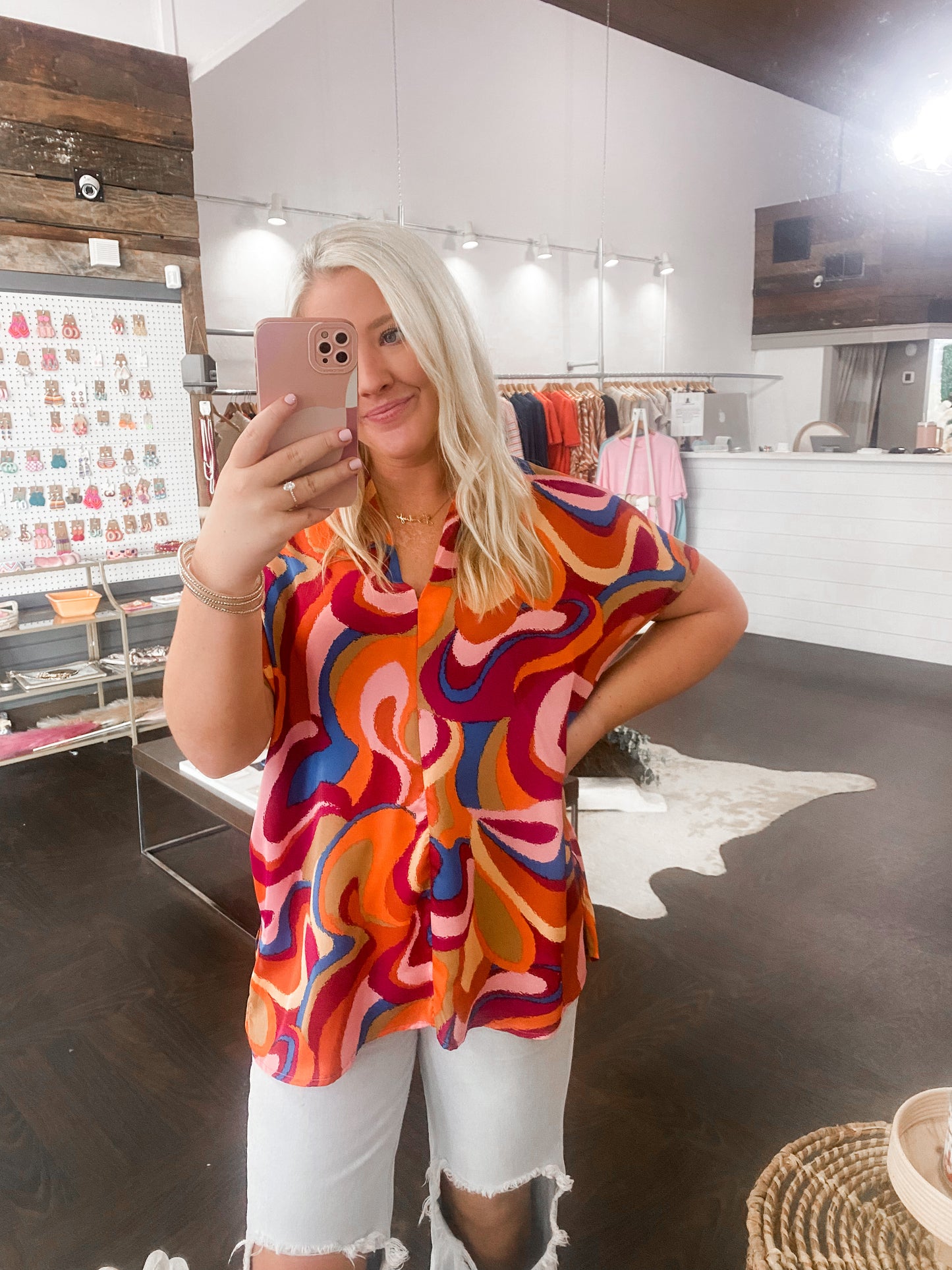 Retro Swirls Top