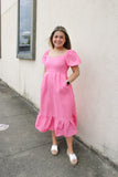 Bubble Pink Tier Dress