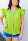 Avocado Ruffle Top