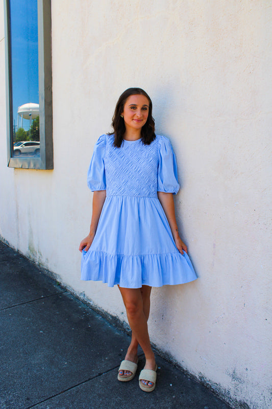 Chambray Tier Dress