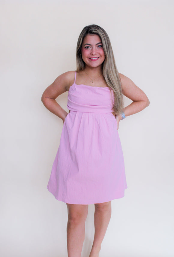 Basic Pink Bubble Dress