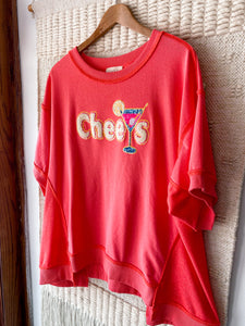 Coral Cheers Top