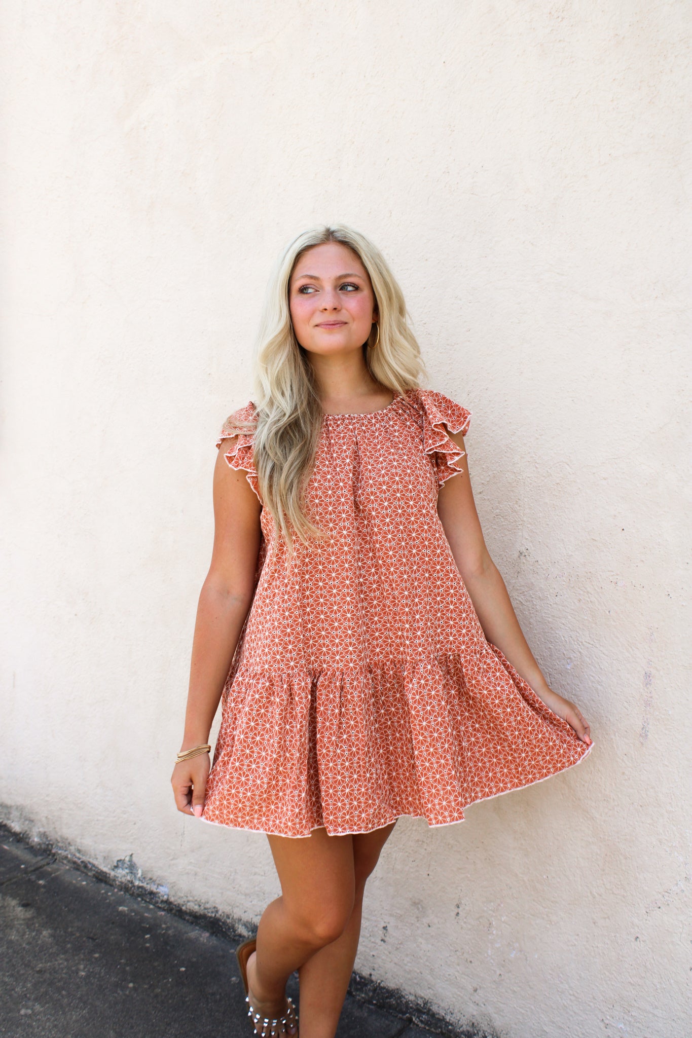 Flower Embroidered Dress