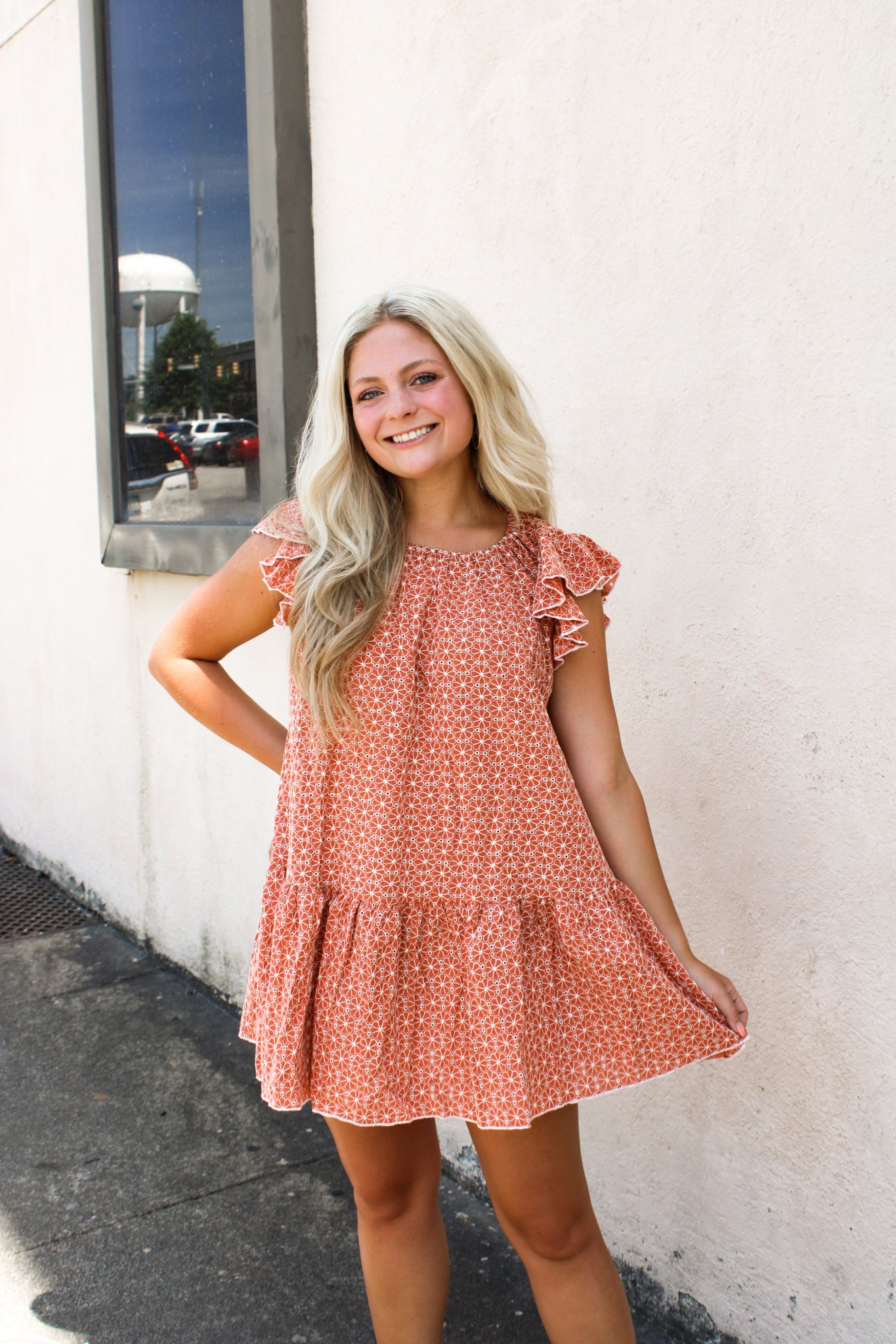 Flower Embroidered Dress