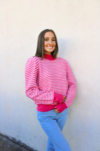 Fuchsia Stripe Sweater