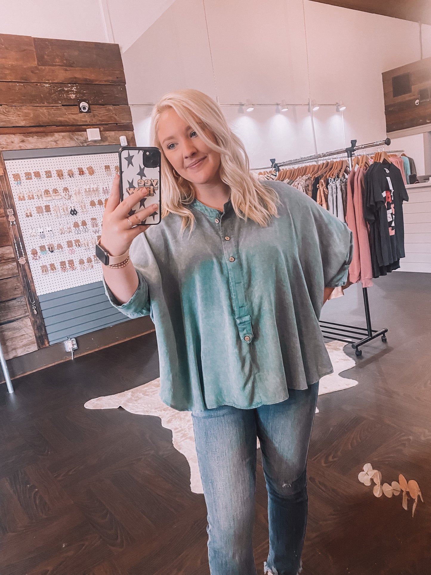 Dropped Dolman Sleeve Top