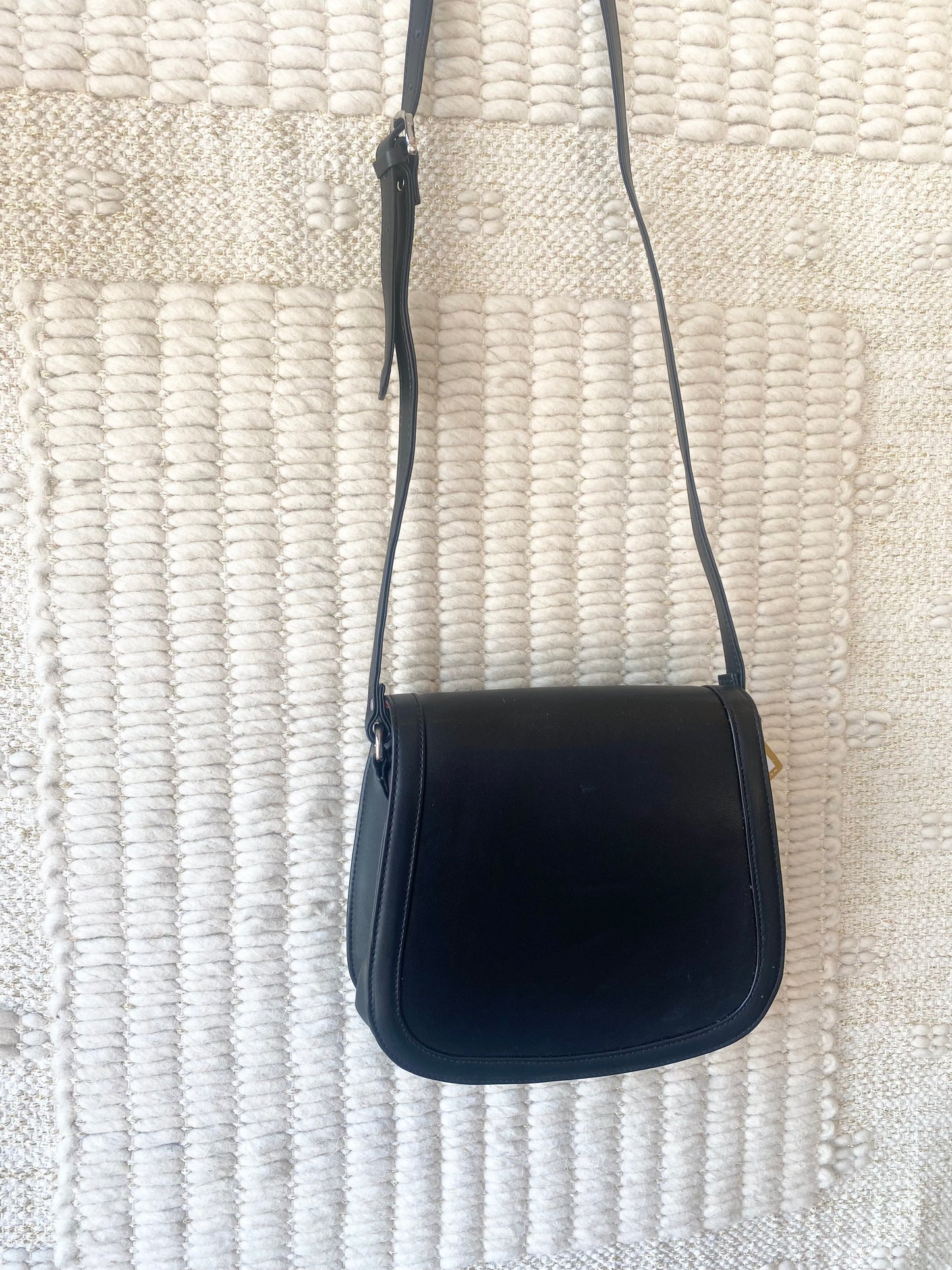 Black Leather Shoulder Bag