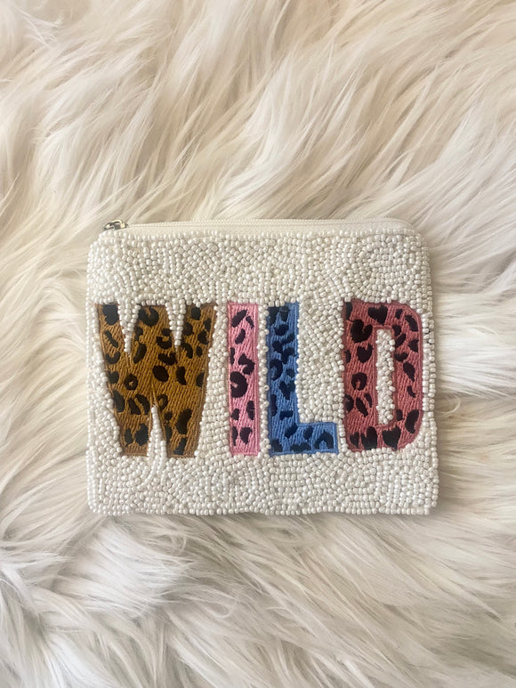 WILD Beaded Pouch