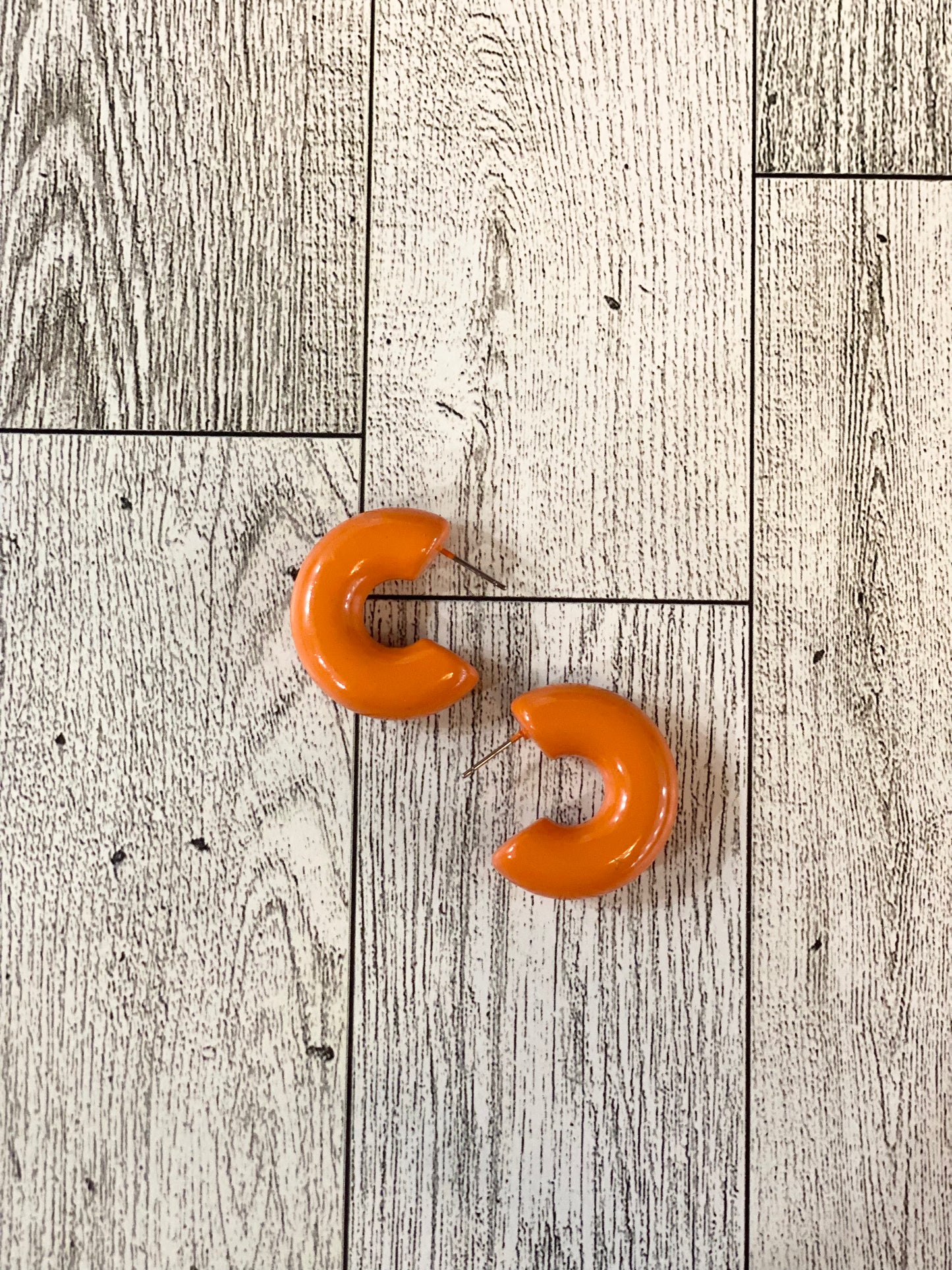 Orange Thick Hoop