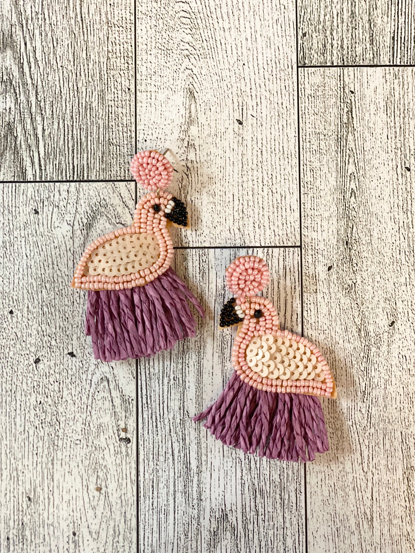 Sea Bead Flamingos