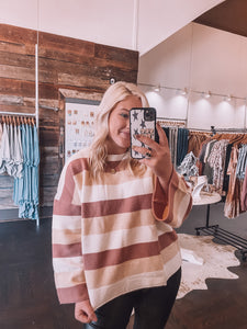 Pink Stripped Sweater